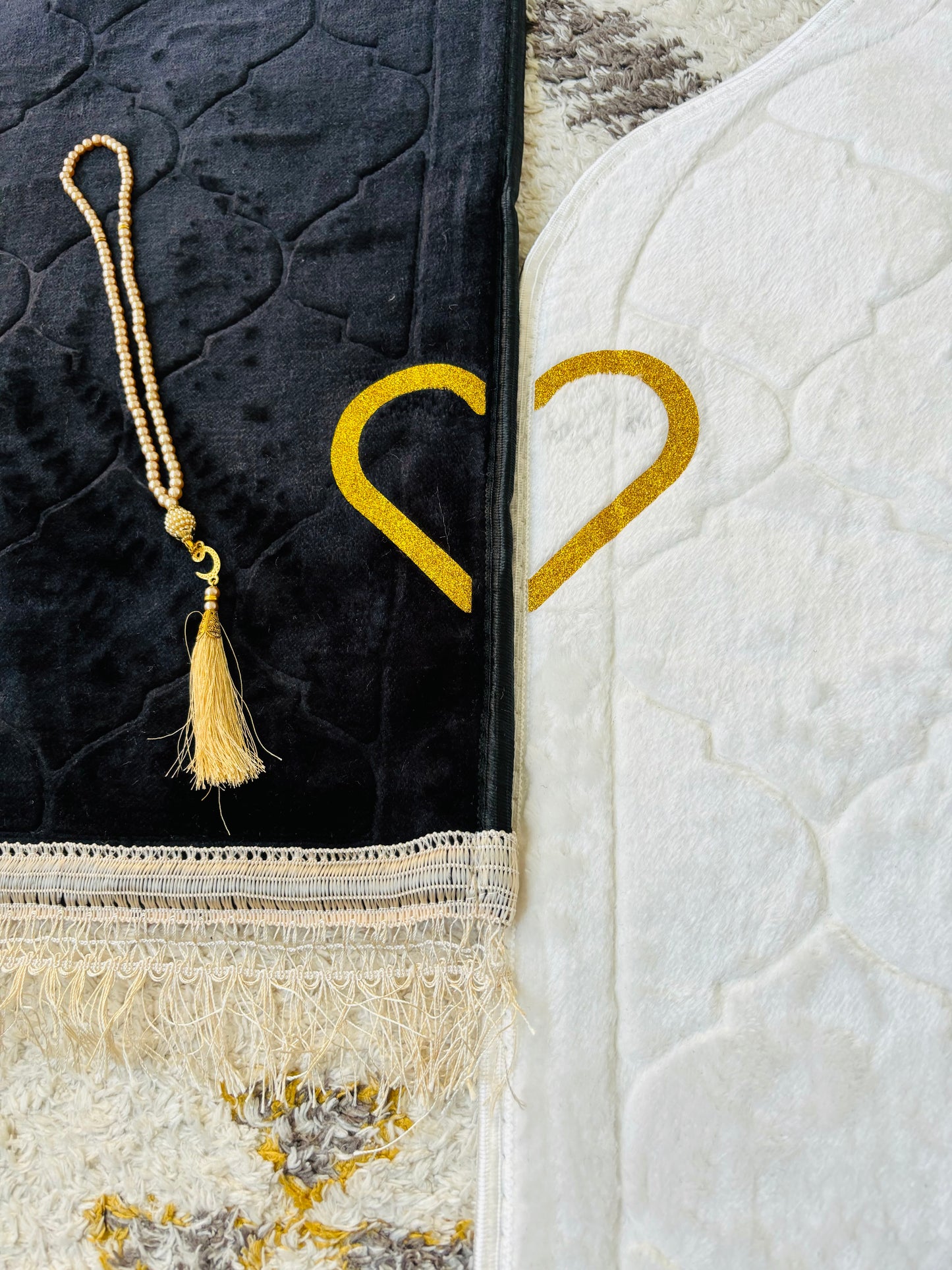 Tapis de prière couple personnalisable