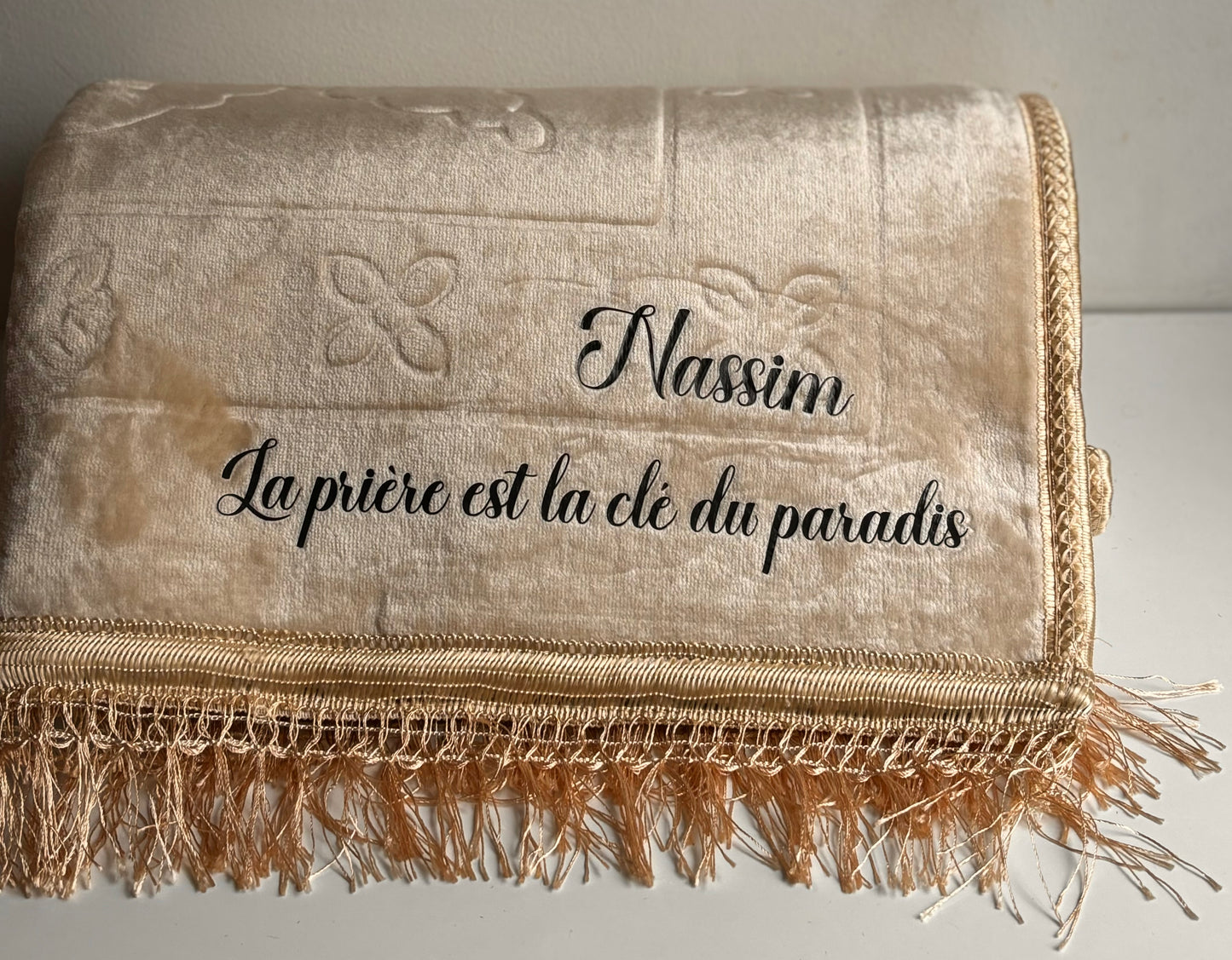 Tapis de prière adulte personnalisable